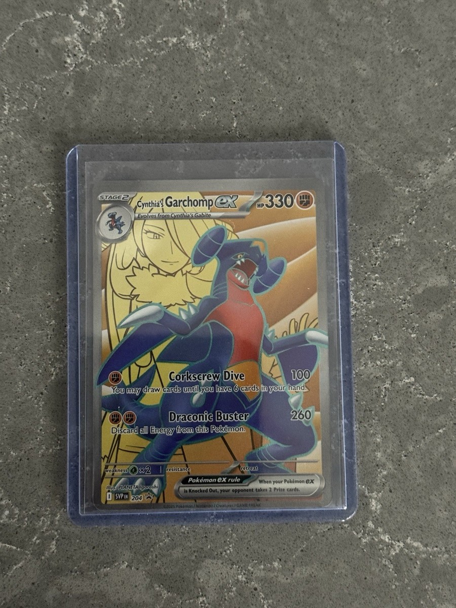 Pokmon TCG Cynthia's Garchomp Ex 204 Destined Rivals - Black Star, Full  Art | eBay