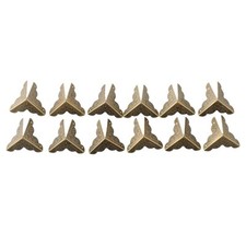 12Pcs Jewelry Box Wooden Case Decorative Feet Leg Metal Corner Protector AU
