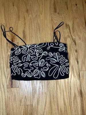 Antonio Melani Crop Womens 2 Black Ivory Style By Simkins Aoife Set Embroidered