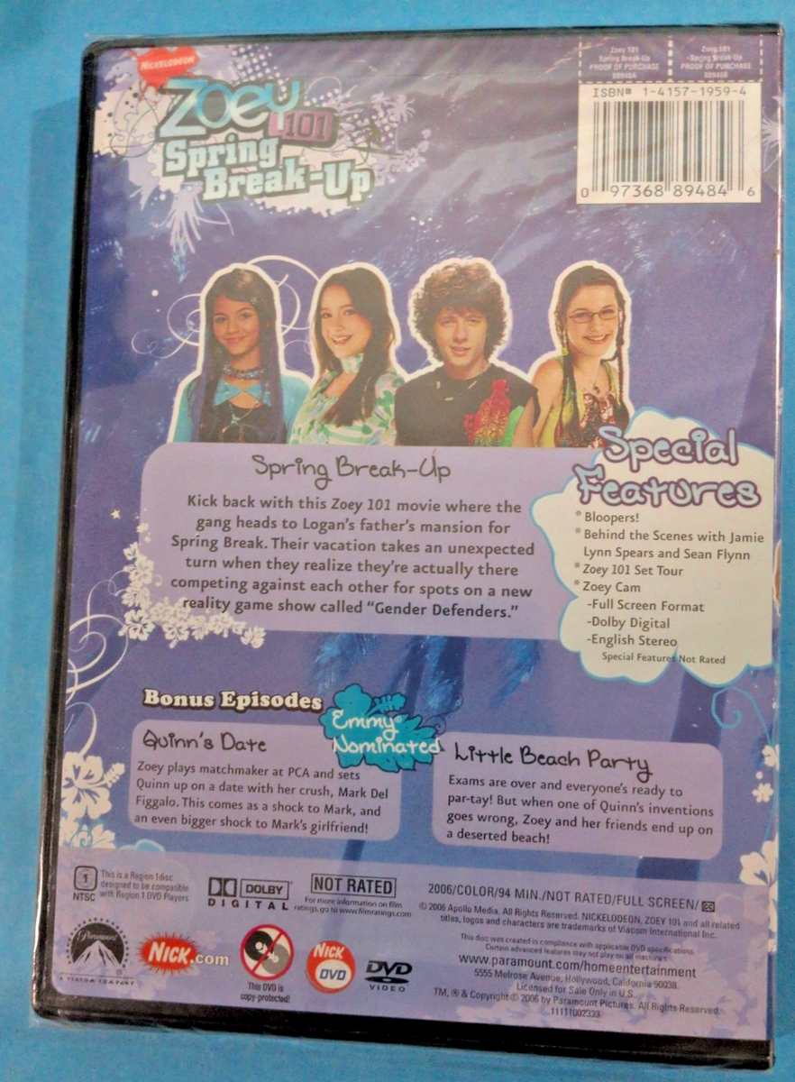 Zoey 101: Spring Break-Up (DVD, 2006) for sale online | eBay