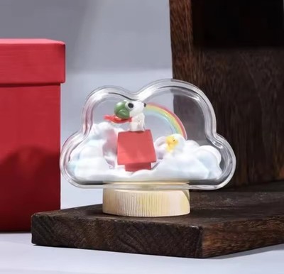 Re-Ment Peanuts Snoopy 2021 Weather Terrarium Sunny After Rain Rainbow Cloud 