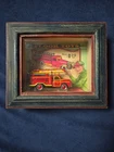 Schylling Fire Engine Truck Tin Toy Wall Decor Collector Series Vintage 1995
