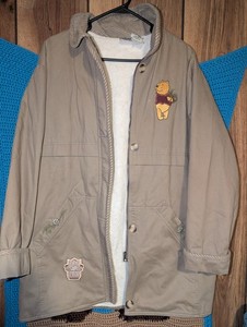 Disney Winnie the Pooh Beige Jacket Coat Outerwear, Adult Size S