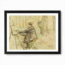 Portrait Of Henricus, Painting In T Framed Wall Art Poster Canvas Print Picture