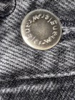 VTG Y2K Wrangler Baggy Jorts Shorts Mens Size 38 Black Denim Grunge EUC — photo 4