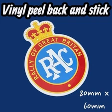 RAC Rally of Great Britain vinyl sticker Vintage Classic car driver club BRITISH