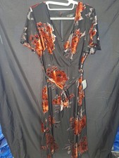 lulus dress medium Red And Black Burnout Nwt