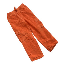 Boys Gymboree Burnt Orange Fleece Lined Drawstring Pull-On Chino Pants - Sz 5