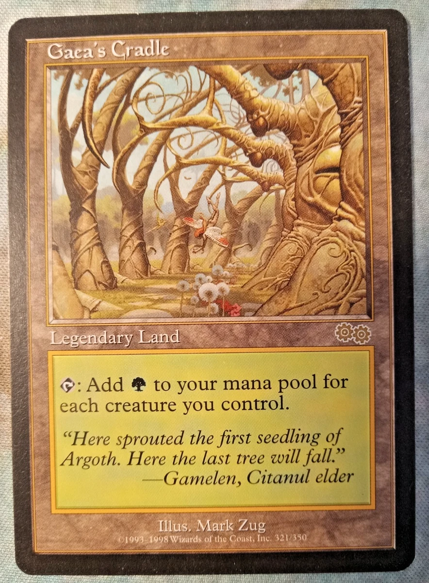 Gaea's Cradle Magic: The Gathering Urza's Saga Rare Individual