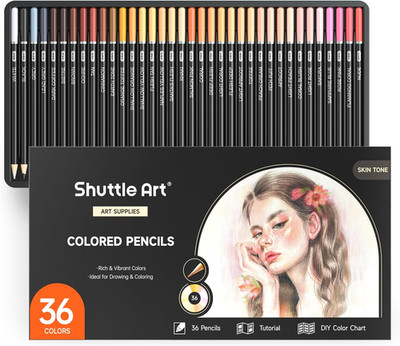 Shuttle Art 36 Buntstifte Hautfarben, 36 Hautfarben Buntstifte Für Hauttöne, Por