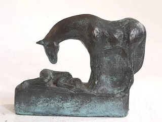 Sophie Howard 'Lying' Bronze Resin Sculpture Limited Edition Collectable Decor
