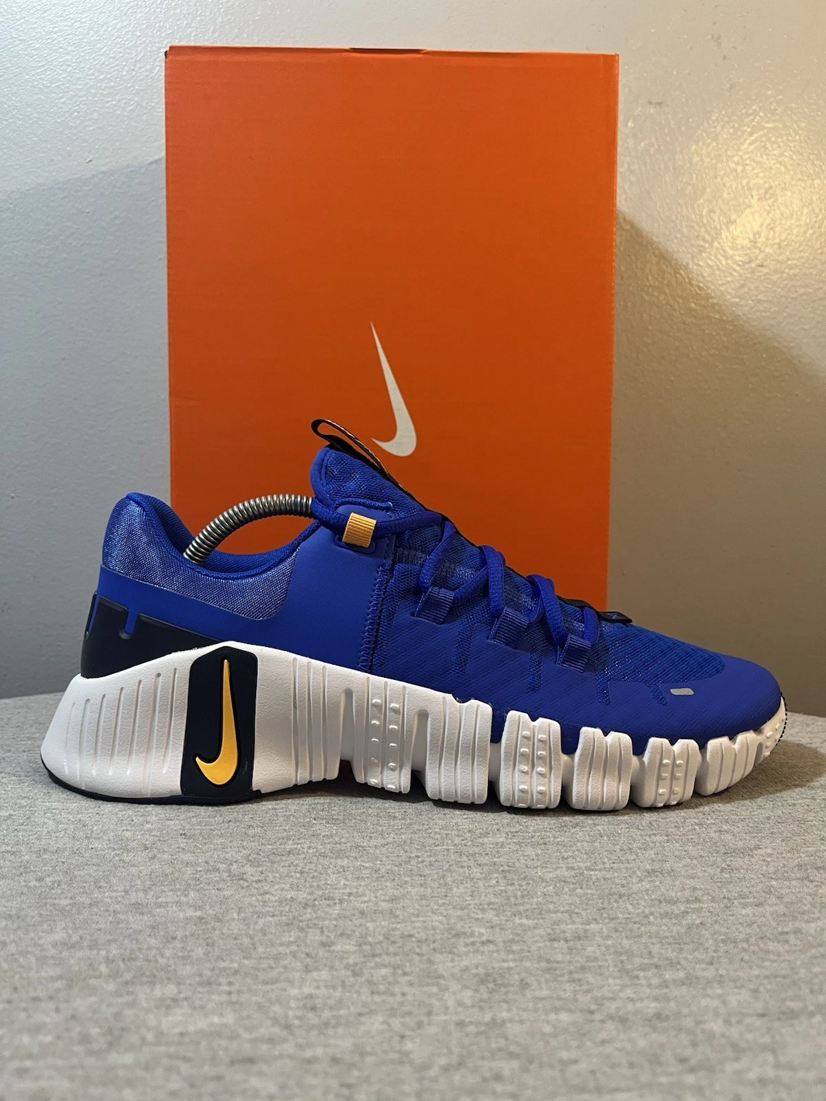 Nike Free Metcon 5 Racer Blu Bianco Ossidiana Meridiana Uomo Taglia 11.5 DV3949 400
