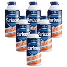 Sensitive Skin Thick and Rich Shaving Cream for Men, 10 oz., Pack of 6