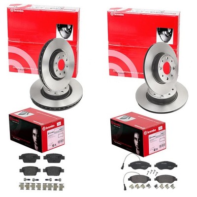 brembo BREMSSCHEIBEN + BELÄGE VORNE + HINTEN passend für ALFA ROMEO MITO 955