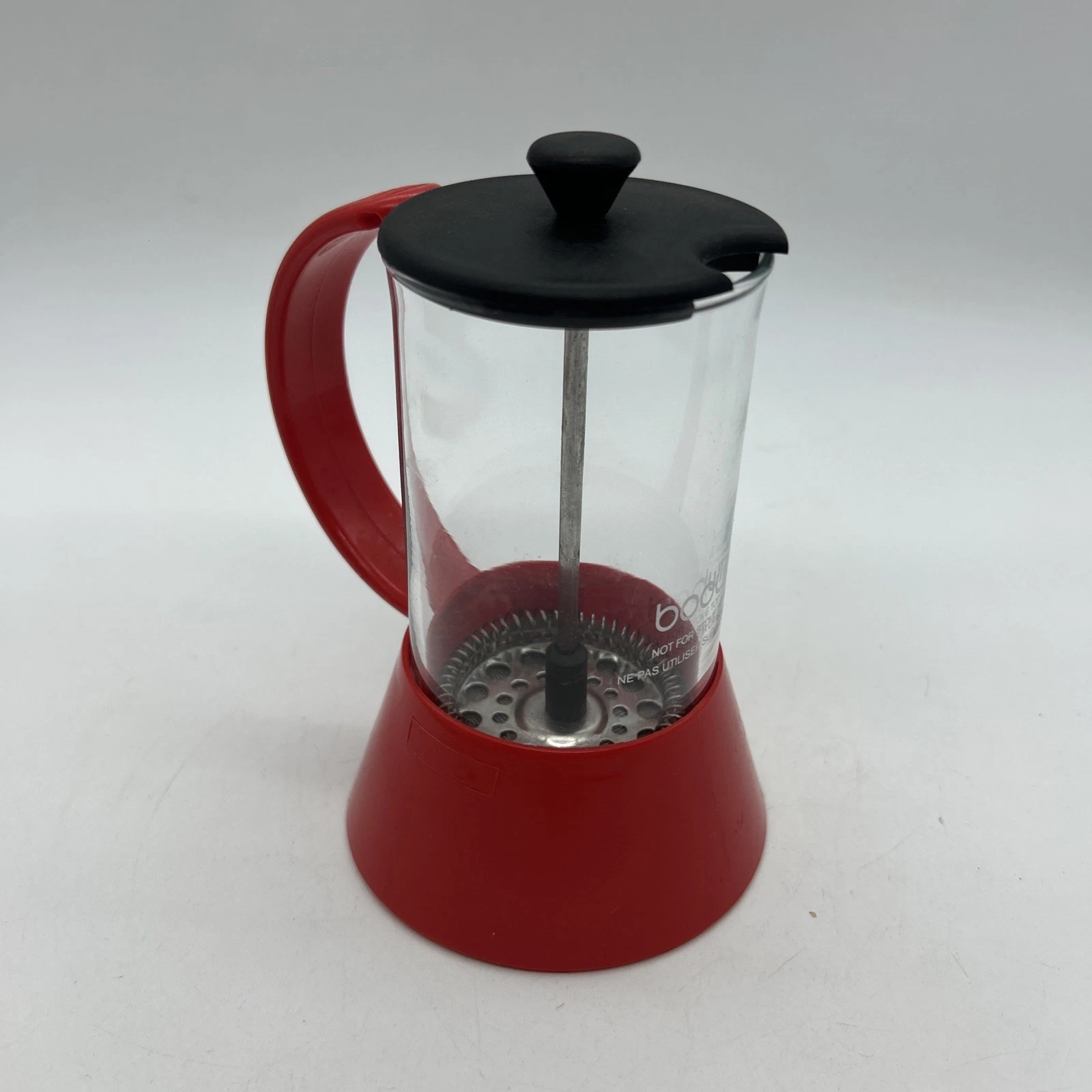 Vintage Bodum Brazil French Press Carsten Jorgensen Red Coffee Plunger Modern