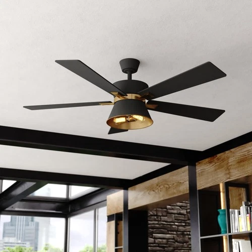 Vaxcel Lighting F0126 52" 5 Blade Indoor LED Ceiling Fan - Gold - Picture 9 of 12
