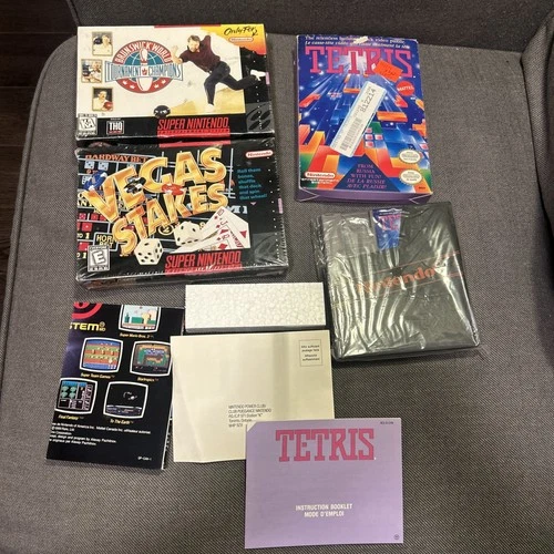 Small Sealed/CIB SNES/NES Lot — lot of 3 very clean