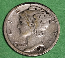 1926 S MERCURY 90% Silver DIME "XF-AU" KEY DATE US Coins 10c w/ Free Shipping