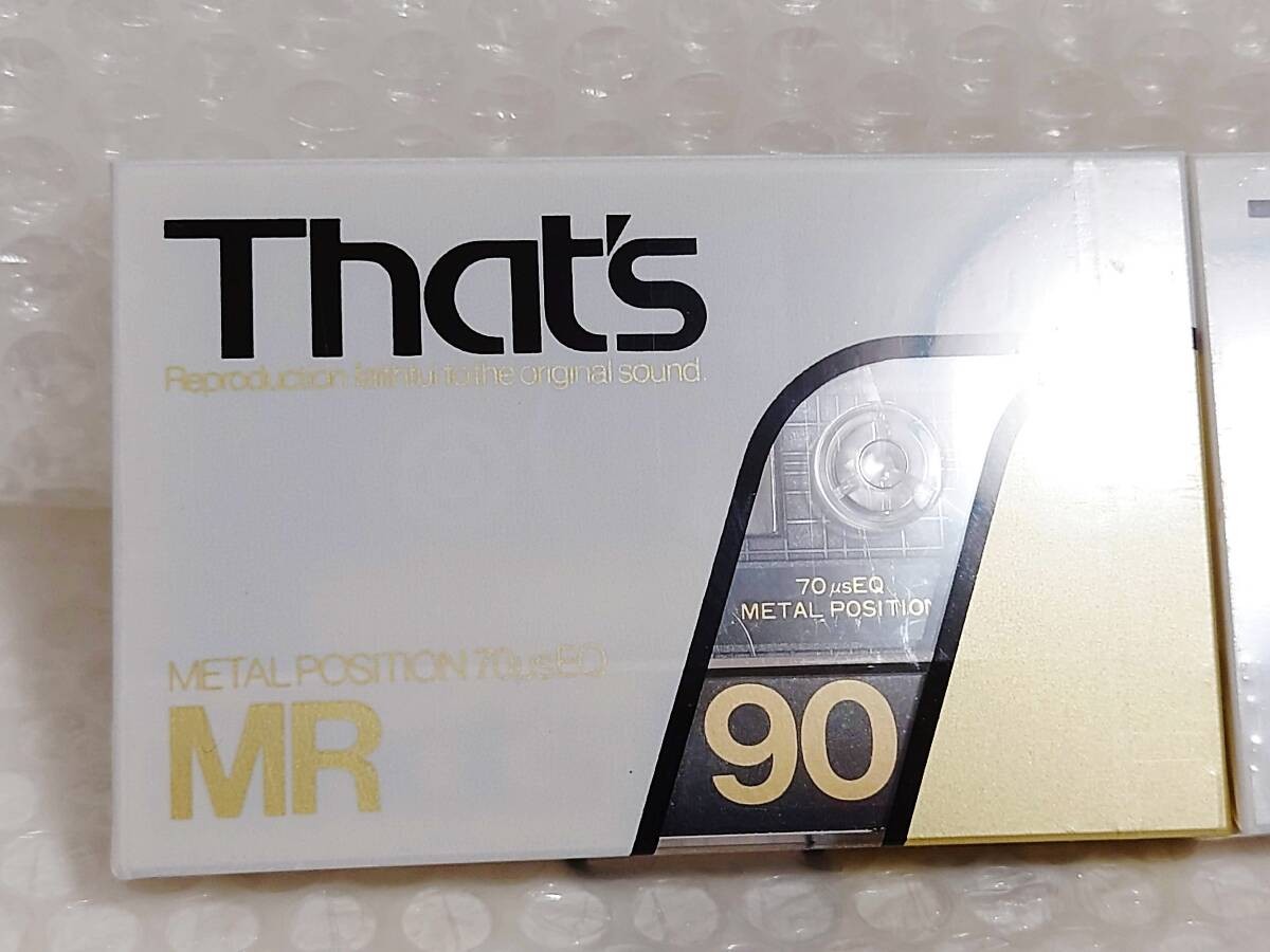 Taiyo Yuden That's MR 90 x 2 pieces METAL POSITION TYPE Ⅳ Cassette tape