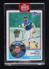 2019 Topps 18/26 Chris Chambliss (1983 Topps) #83T-792 Buyback Auto 7xr