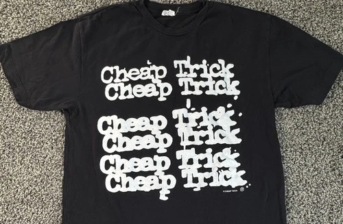 2009 Cheap Trick Rock Band Graphic T-Shirt Summer Concert To 2000s vintage concert t-shirt, vintage, size S, single stitch, B+ condition