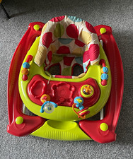 Baby Walker Push Walker With Play Tray Plastic Red & Green