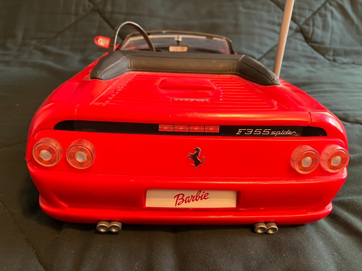 Barbie Red Ferrari Convertible F355 Spider with working remote