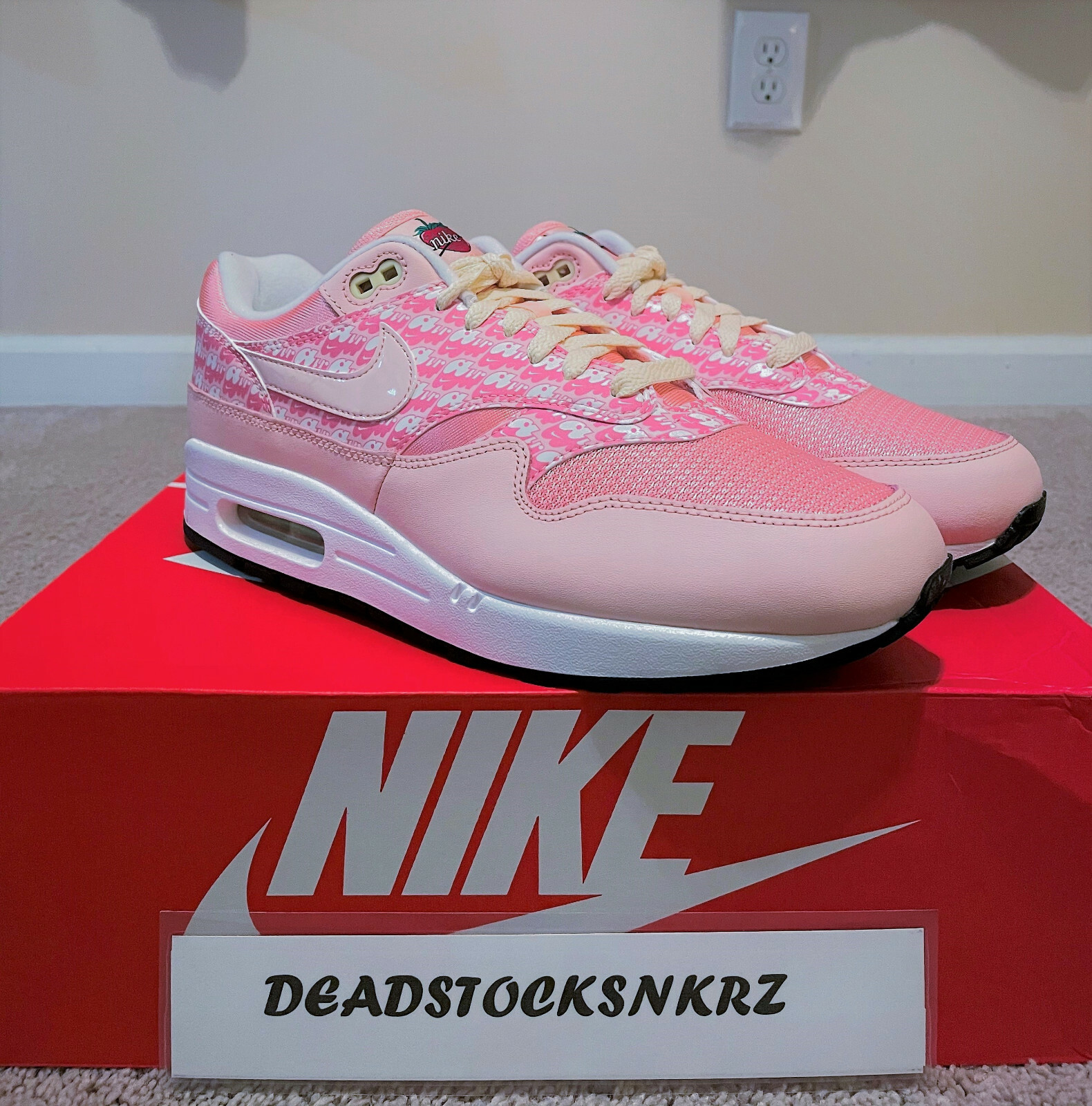 Size 10 - Nike Air Max 1 Premium Strawberry Lemonmade 2020 for sale online  | eBay
