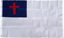 4x6 Ft Christian Flag Embroidered Nylon Premium Outdoor Flag DOUBLE SIDED
