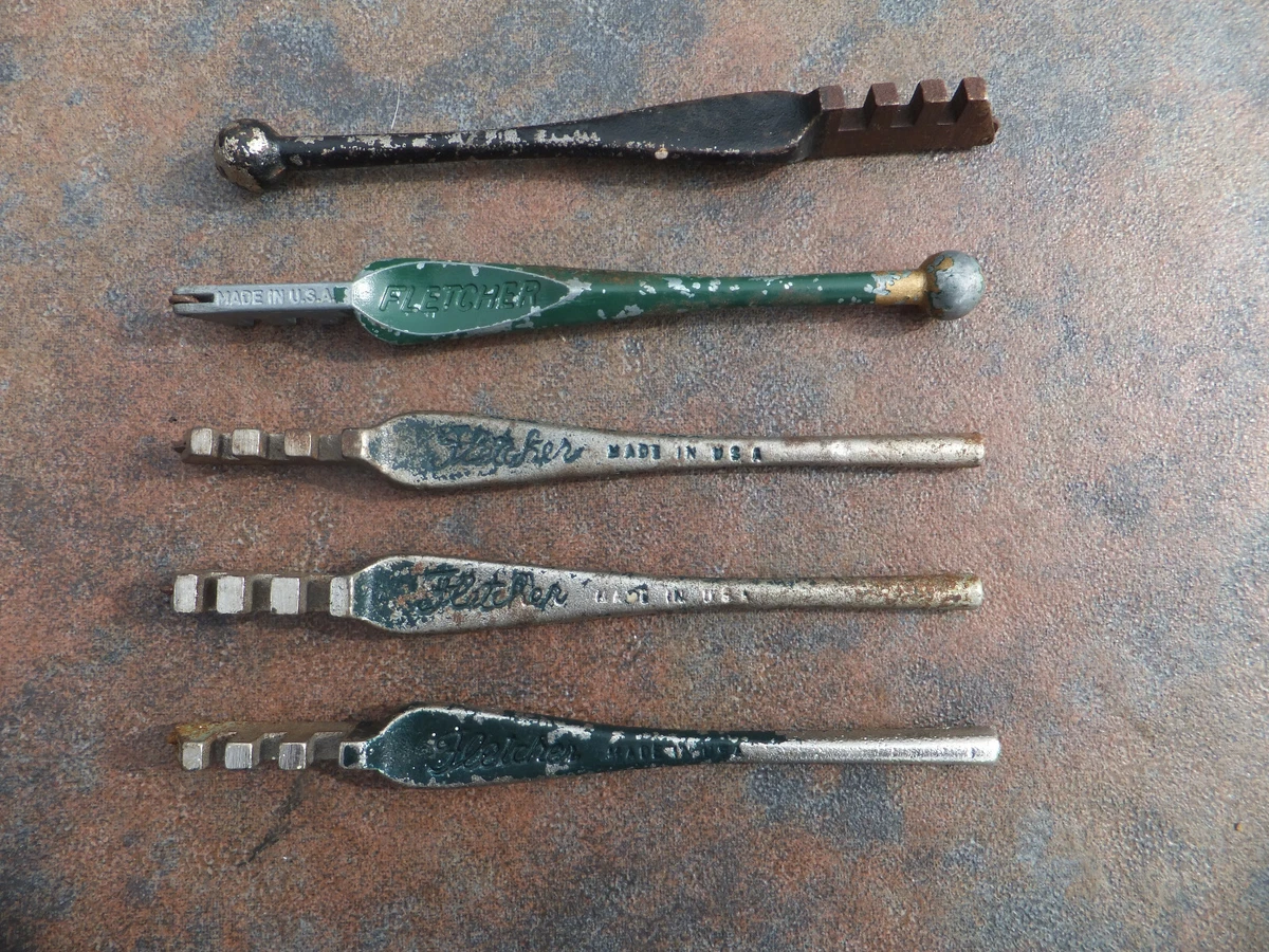 (5) vintage glass cutting tools