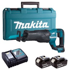 Makita DJR187Z 18V Brushless Reciprocating Saw 2 x 5.0Ah Battery Charger & Case