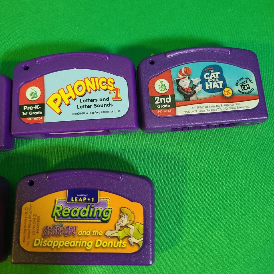Lot of 5 LeapFrog LeapStart LeapPad Cartridges Thomas, The Cat in the Hat & More - Image 4 of 4