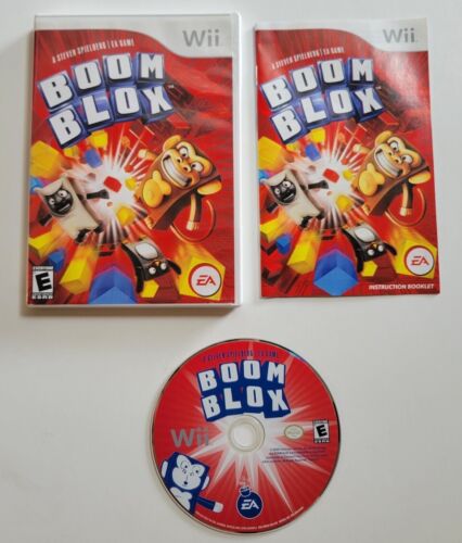 Boom Blox Nintendo Wii Game EA Sports Steven Spielberg Electronic Arts 4 Player - Picture 1 of 1