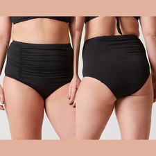 NEW $58 Becca Color Code Vintage High Waist Bikini Bottoms [ 1X ( 16-18) ] #4026