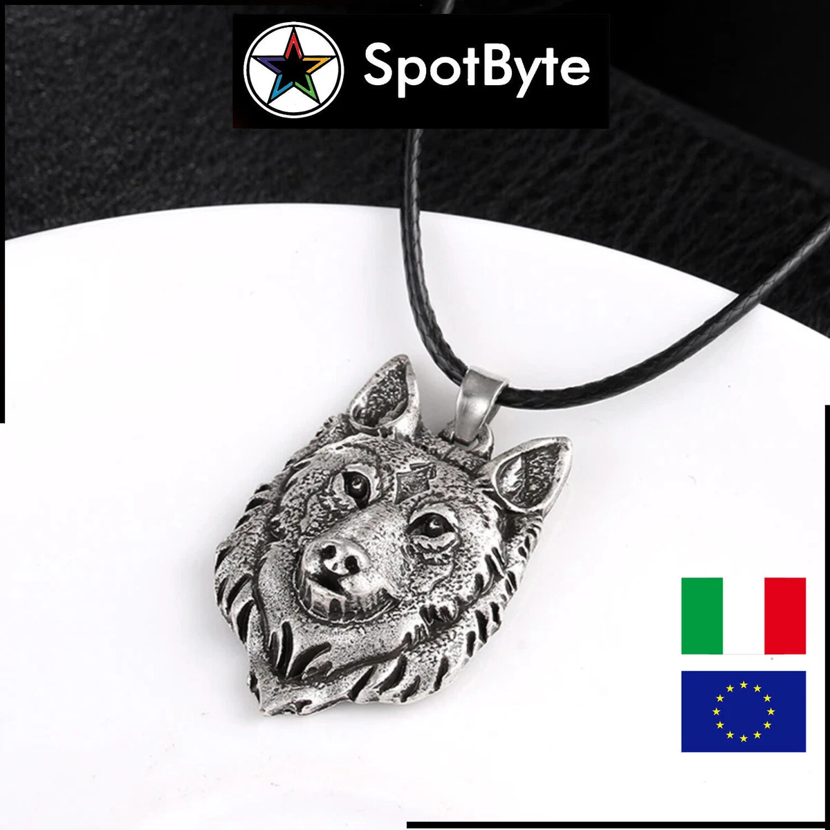 TEAMER Collana Con Ciondolo Rune 24 Simboli: Amuleto Portafortuna In Acciaio Inox, Catena Regolabile 45+5 Cm, Per Uomo E Donna. Regalo Significativo.