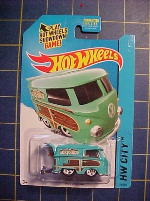 Y*送様 Volkswagen Cool Combi サーフィン トレーラー付 1/64 HOT WHEELS VOLKSWAGEN KOOL KOMBI! HW CITY! NIP TEAL SURF SHOP