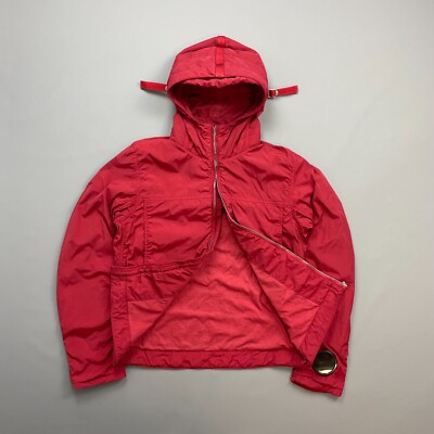 CP Company Red AW09 Watchviewer Cotton-Lined Hooded Nylon Jacket