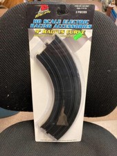 1 Package of Two Life Like HO Scale 9" Radius Curve Slot Car Track