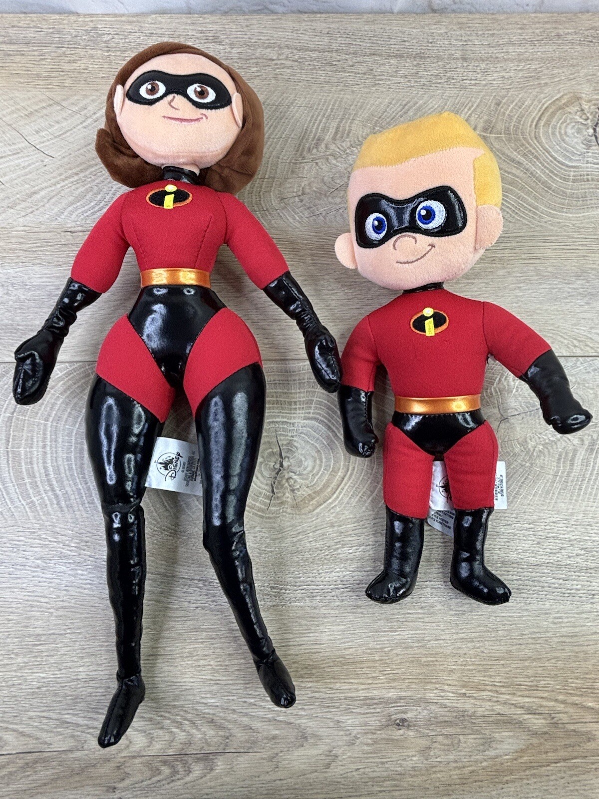 Disney Store 17” Elastigirl Mrs Incredible 12” Dash Plush