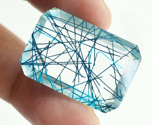 Pierre précieuse en vrac 70+ ct quartz rutile naturel certifié