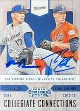 2015 Contenders Collegiate Connections Phil Bickford Thomas Eshelman AUTO SIGNED