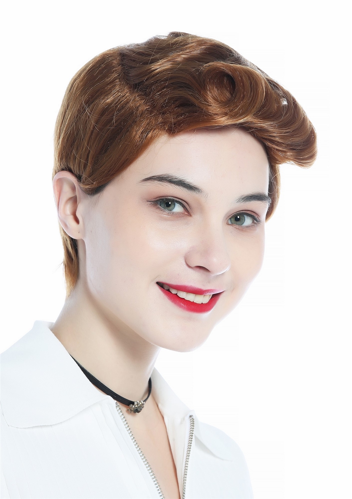 Wig Women Men Unisex Short Straight Curly Great Blonde Strawberry Blonde