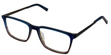 John Varvatos Mens Eyeglass Rectangle Navy Gradient Plastic V402. 55m