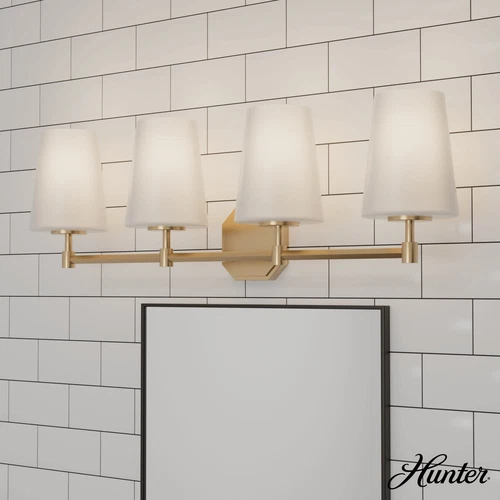 Hunter Fan Company 19884 Nolita Vanity Lighting, Alturas Gold - Picture 2 of 5