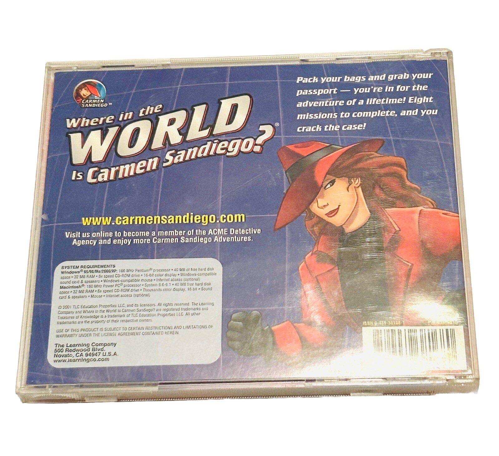 Where in the World Is Carmen Sandiego? ( PC Game, Windows 95/98) Ages 8