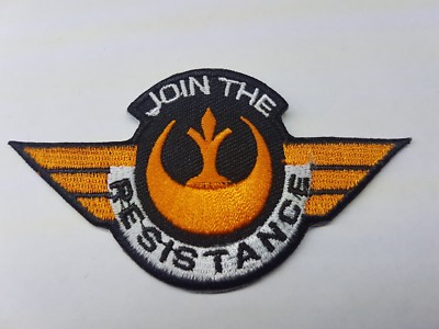 Quality Iron/Sew on JOIN THE RESISTANCE Patch the force awakens star wars rebels