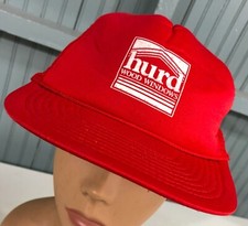 Hurd Wood Windows VTG Rope Front Snapback Trucker Baseball Cap Hat