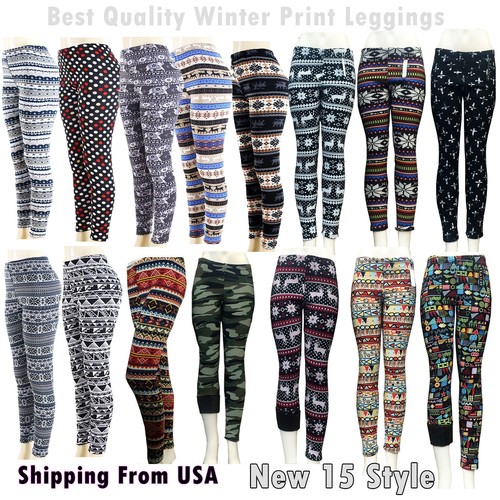 Knitted Nordic Insulated Leggings Thick 