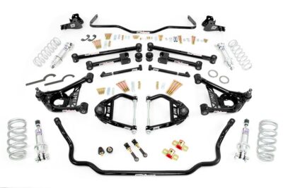 UMI 64-67 A-Body Handling Package-Stage 2.5 Coilovers 550lb, BLACK ABF404-64-2-B