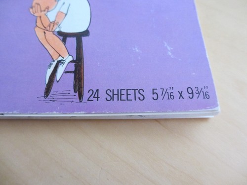 Almohadilla de notas coleccionable AMERICAN SALUDOS Hi Brow pensado para el día 1970 de colección - Imagen 3 de 9